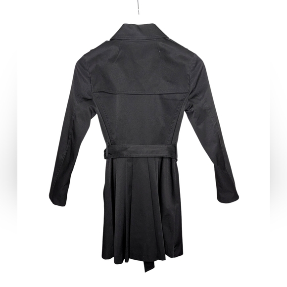 Banana Republic Petite XS Black Classic Trench Coat Belted Tailored - Picture 3 of 14